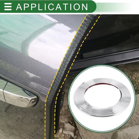 Motoforti Universal Car Door Edge Guards C-Type Door Body Bumper Protector, 26.25ft 8m, Anti-scratch Collision, PVC, Chrome Purple in Saudi Arabia