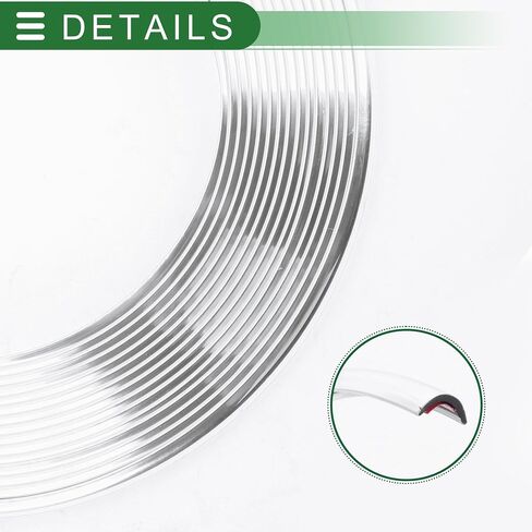Motoforti Universal Car Door Edge Guards C-Type Door Body Bumper Protector, 26.25ft 8m, Anti-scratch Collision, PVC, Chrome Purple in Saudi Arabia