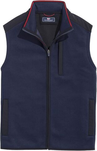 vineyard vines Men's Mountain Sweater Fleece Vest in Saudi Arabia