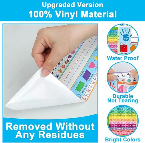 40 قطعة من لوحات الأسماء المخطوطة التقليدية للمكاتب ذات جودة عالية من مادة PVC علامات أسماء ذاتية اللصق لطلاب رياض الأطفال الابتدائية in Kuwait