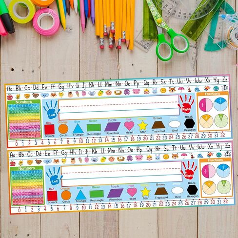 40 قطعة من لوحات الأسماء المخطوطة التقليدية للمكاتب ذات جودة عالية من مادة PVC علامات أسماء ذاتية اللصق لطلاب رياض الأطفال الابتدائية in Kuwait