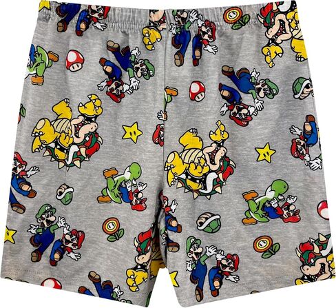Boys Pajama Set 2 Piece - Mario, Sonic, Pokemon, Scooby Doo - Short Sleeve Top & Shorts Pajama Set - Kids & Toddler Pajamas in Saudi Arabia