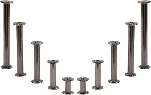 80PCS Chicago Binding Screws Assorted Kit, M5 x 10/20/30/40/50mm Phillips Head Bookbinding Screw Rivet Kit, Scrapbook Photo Albums Binding Screws Assortment Kit, Bronze in Saudi Arabia