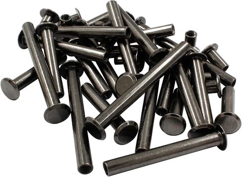 80PCS Chicago Binding Screws Assorted Kit, M5 x 10/20/30/40/50mm Phillips Head Bookbinding Screw Rivet Kit, Scrapbook Photo Albums Binding Screws Assortment Kit, Bronze in Saudi Arabia