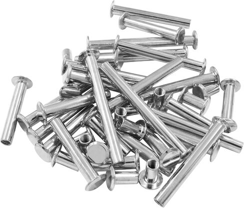 80PCS Chicago Binding Screws Assorted Kit, M5 x 10/20/30/40/50mm Phillips Head Bookbinding Screw Rivet Kit, Scrapbook Photo Albums Binding Screws Assortment Kit, Bronze in Saudi Arabia