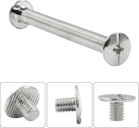80PCS Chicago Binding Screws Assorted Kit, M5 x 10/20/30/40/50mm Phillips Head Bookbinding Screw Rivet Kit, Scrapbook Photo Albums Binding Screws Assortment Kit, Bronze in Saudi Arabia