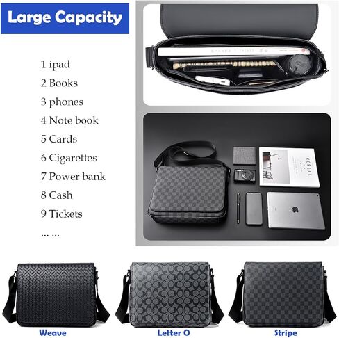 Men's Shoulder Bag Leather Waterproof Anti-Scratch Crossbody Bag for Men Men's Bag Mssenger Bags in Saudi Arabia