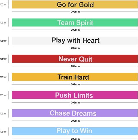 Silicone Wristbands Rubber Band Bracelets - Fun Motivational Wristbands for Kids and Adults in Saudi Arabia