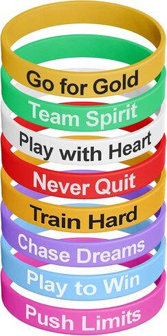 Silicone Wristbands Rubber Band Bracelets - Fun Motivational Wristbands for Kids and Adults in Saudi Arabia