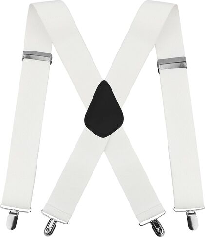 Suspenders for Men Women, 2 Inch Suspenders for Men Heavy Duty, Wide X-Back Adjustable Elastic Suspenders for Work in Saudi Arabia