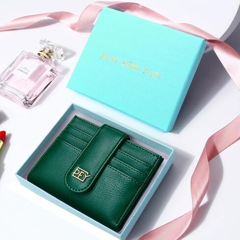 Badiya Small Wallets for Women Bifold Multi Card Case Wallet Slim Credit Card Holder with Zipper Coin Purse in Kuwait
