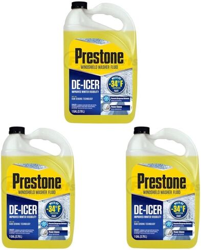 Prestone AS253 De-Icer Windshield Washer Fluid, Freeze Protection 1 Gallon in Saudi Arabia