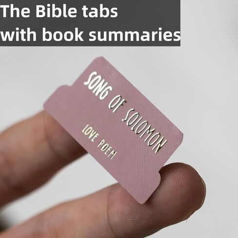 UPAFEXXI-Laminated Bible Tabs (Rose Gold Foil Embossed Lettering), Bible Tabs for Women and Men, Reposition Large Print Stickers, Easy to Read and Apply, 80Chapters Labels for Easy Navigation(Pink) in Saudi Arabia