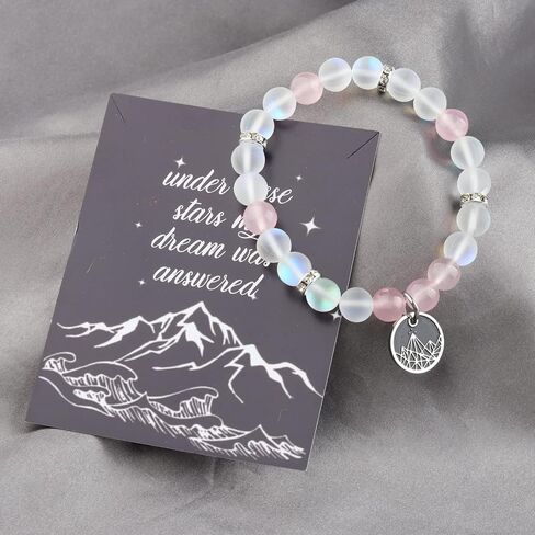 AKTAP Night Court Acotar Jewelry Sarah J Maas Fan هدية تحت هذه النجوم، حلمي لم يتم الرد عليه سوار (سوار المحكمة الليلية) in Kuwait