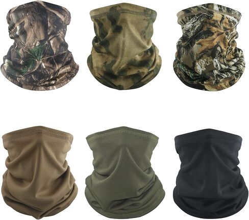 Neck Gaiter Face Mask, Sun Cooling Dust Camouflage Face Shield, Reusable Washable Bandana in Kuwait