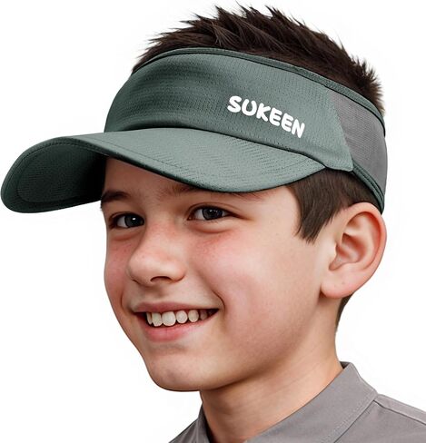 قبعات Sukeen Kids الواقية من الشمس للبنات والأولاد، قبعة رياضية خفيفة الوزن بعامل حماية من أشعة الشمس 50+ قبعة شمس، أغطية رأس تبريد للجري في الهواء الطلق in Kuwait