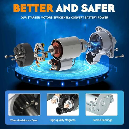Starter Compatible with Chevrolet Equinox Torrent 2007-2009 Malibu 2006-2010 Pontiac G6 2006-2009 Saturn Aura 2007-2008 VUE 2008-2009 410-12352 8000064 89017755 in Saudi Arabia