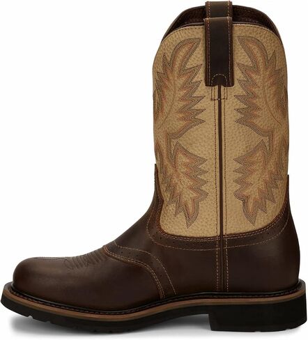 حذاء Justin الرجالي Superintendent Western Boot بمقدمة مستديرة - Se4660 in Saudi Arabia