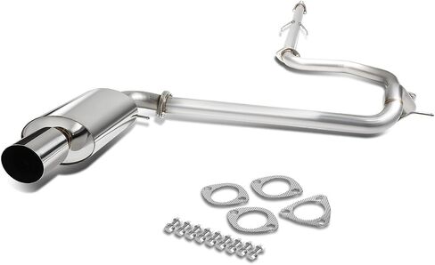 DNA MOTORING CBE-OE-HC884D Stainless Steel Cat Back Exhaust System [Compatible with 88-91 Honda Civic 4-DR Sedan] in Saudi Arabia