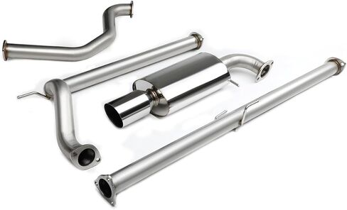 DNA MOTORING CBE-OE-HC884D Stainless Steel Cat Back Exhaust System [Compatible with 88-91 Honda Civic 4-DR Sedan] in Saudi Arabia
