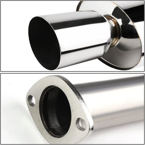 DNA MOTORING CBE-OE-HC884D Stainless Steel Cat Back Exhaust System [Compatible with 88-91 Honda Civic 4-DR Sedan] in Saudi Arabia