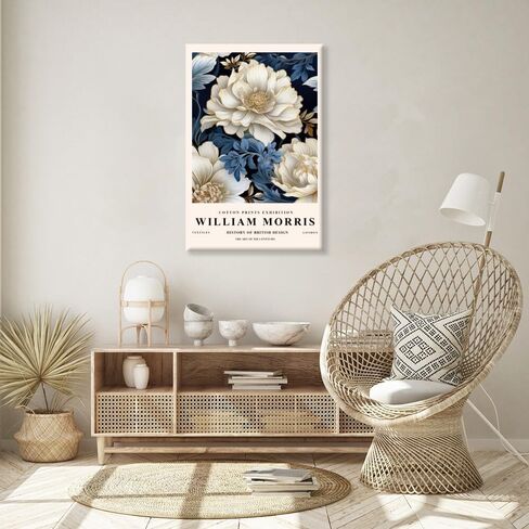 CZWorvexis William Morris Poster William Morris Wall Art Daisy Print William Morris Prints Exhibition Print Posters Vintage Wall Art Poster for Living Room Bedroom 8x12inch Unframed, style-6 in Saudi Arabia
