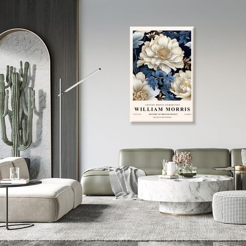 CZWorvexis William Morris Poster William Morris Wall Art Daisy Print William Morris Prints Exhibition Print Posters Vintage Wall Art Poster for Living Room Bedroom 8x12inch Unframed, style-6 in Saudi Arabia