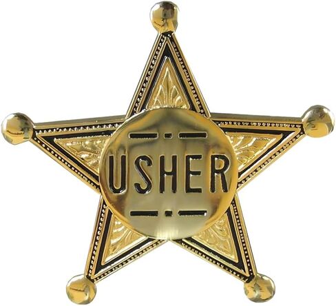 Gold Star Usher Pins for Church Gold Star Usher Pins for Church | Gold Metal Usher Badge Locking Pin Back | Engraved Name Tags for Ushers 2 Inches Diameter| Gold Metal Usher Badge Locking Pin Back | Engraved Name Tags for Ushers 2 Inches in Saudi Arabia