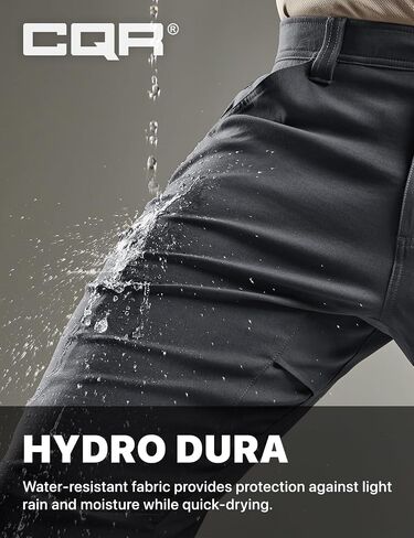 CQR Men's Vent Stretch Pants, Quick Dry Lightweight Casual Cargo Pants, Water Resistant Straight-Fit Utility Work Pants in Saudi Arabia