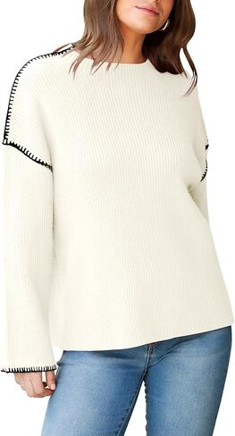 سترات نسائية كبيرة الحجم بأكمام طويلة وسترات شتوية برقبة دائرية in Kuwait