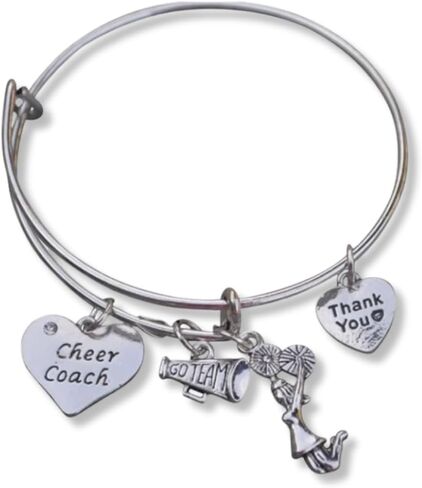 Infinity Collection - Cheer Bracelet- Adjustable Charm Bangle Bracelet- Cheer Jewelry - Gift For Cheerleaders & Cheer Coaches in Saudi Arabia