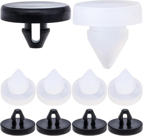 4 قطع من وسادات إيقاف دواسة الفرامل، سدادة مفتاح ضوء الفرامل، وسادة تبديل الفرامل، وسادة دواسة الفرامل الأوتوماتيكية لشاحنة السيارة 90541-06036 46505-SA5-000 (أسود وأبيض) in Kuwait