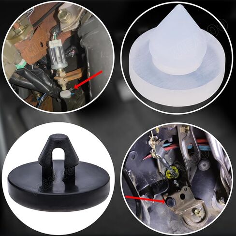 4 قطع من وسادات إيقاف دواسة الفرامل، سدادة مفتاح ضوء الفرامل، وسادة تبديل الفرامل، وسادة دواسة الفرامل الأوتوماتيكية لشاحنة السيارة 90541-06036 46505-SA5-000 (أسود وأبيض) in Kuwait