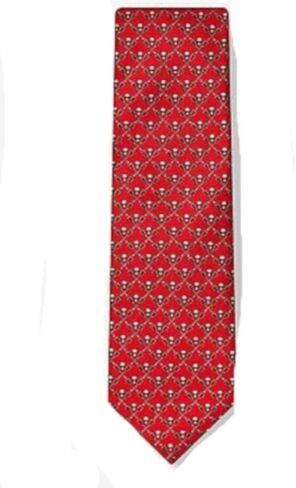 ربطة عنق حمراء 100% من عصي لاكروس وجماجم وربطة عنق - لاكروس أو داي in Kuwait