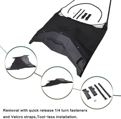 سقف NIXFACE X3 Bimini مع واقي من الشمس مناسب لـ Can Am Maverick X3 All Model 2017-2024 Repaclement for 715002901 in Kuwait