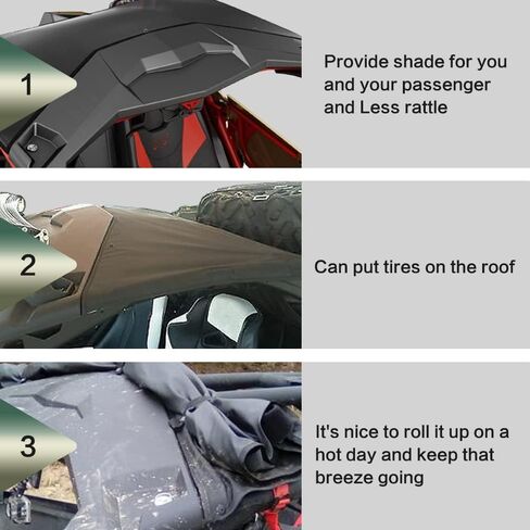 سقف NIXFACE X3 Bimini مع واقي من الشمس مناسب لـ Can Am Maverick X3 All Model 2017-2024 Repaclement for 715002901 in Kuwait