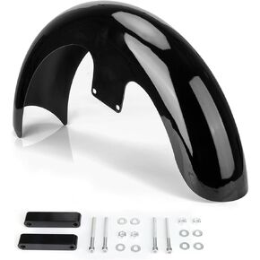 19 inch Metal Front Fender Compatible with Harley Touring Road Glide Road King Street Glide Electra Glide, Black