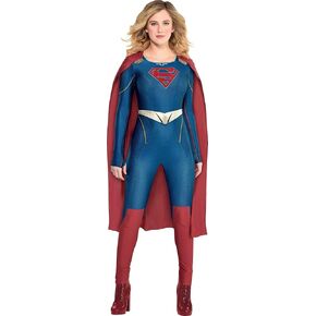Party City Supergirl Halloween Costume for Women, DC’s Superman Family, Includes Jumpsuit and Cape