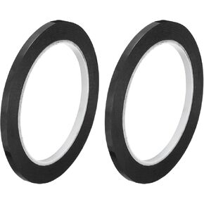 MECCANIXITY Whiteboard Tape 1 Inch x 72 Yards Self Adhesive Graphic Tape for Paper Works Line Charts Guide Lines Blackboard Writing Pack of 2 Pcs