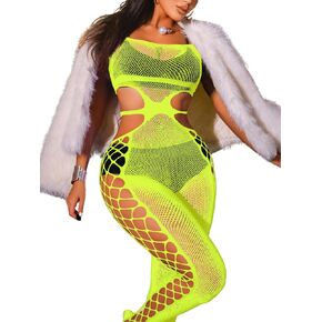 بدلة Kaei&Shi Fishnet، جوارب شبكية شفافة مثيرة للنساء، ملابس رقص غريبة in Kuwait