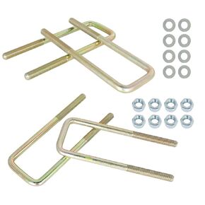 LABLT Square U-Bolts for 2.5 Wide Leaf Springs 8.75 Long 4 Piece Replacement for 1988-2019 Chevy Silverado GMC Sierra 1500