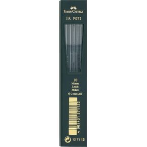 Faber-Castell F127112 2mm 2H Leads (Packof 10), Black