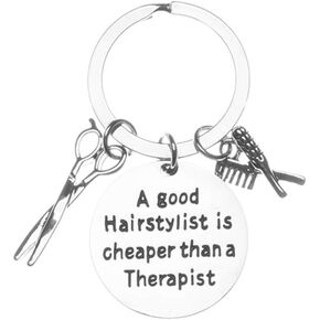 Infinity Collection - Hairdresser Keychain, Hair Stylist Charm Jewelry, Cosmetology Graduation Gift