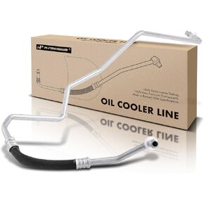 A-Premium Automatic Transmission Oil Cooler Line Hose Assembly Compatible with Chevrolet Silverado 2500 HD 3500 GMC Sierra 2500 HD 3500 2001-2003