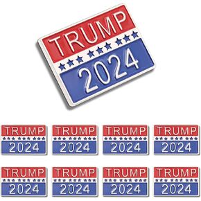 12/25/50/100Pack GOP Donald Trump Enamel Pins Bluk -Show Your Support For Republican Trump 2024 Presidential Election Badge