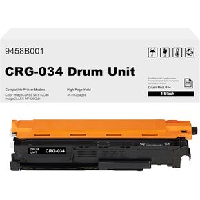 Drum Cartridge 034 Black (9458B001), Replacement for Canon CRG-034 Drum Unit for Canon Color imageCLASS MF810Cdn imageCLASS MF820Cdn Laser Printer