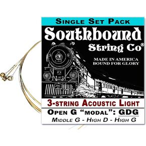 3-String Open G"GDG" Modal/Blues String Sets - (Low G High D High G)