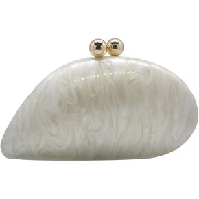 jessie Acrylic Evening Clutch Bag for Women Marble Purse Handbag for Wedding Party Prom