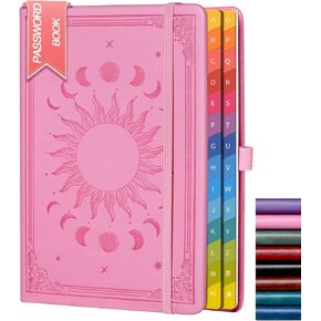 Password Keeper Book: Colorful Alphabetical Tabs, Internet Address Log, Contacts, Anniversaries, Birthdays. Ideal for Home Office.Blue,A5 (5.7"×8.4")