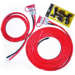 REAL 1 GAUGE 32 FEET (24 FT & 8 FT) UNIVERSAL QUICK CONNECT WIRING KIT, TRAILER MOUNTED WINCH, MADE IN THE USA,Tow service,Booster Cable, Jumper Cable,, 2481GPK in Kuwait